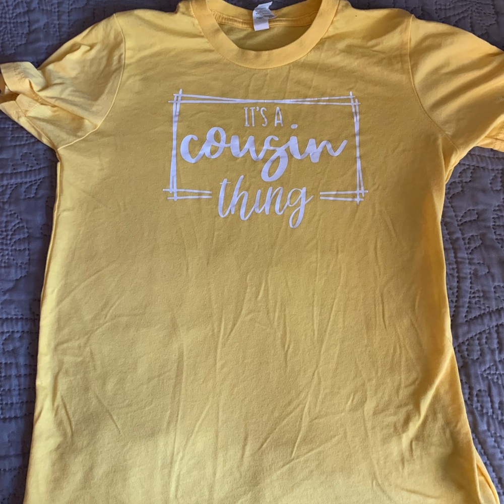 Bella Canvas Yellow Kids Tee - It's a Cousin Thing